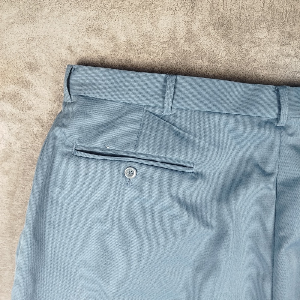 VTG Smokey Joes Light Blue Dress Pants Mens 40x32 Wide Baggy Y2K 1990 Old Money - Picture 5 of 13